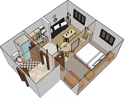 Plattegrond van Appartement  2/4 – Type C