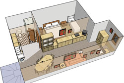 Plattegrond van Luxe Appartement 2/6 – Type D