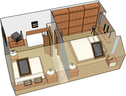 Plattegrond van Luxe Appartement 3/8 – Type E