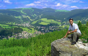 Panorama Rokytnice nad Jizerou ze Strážníku